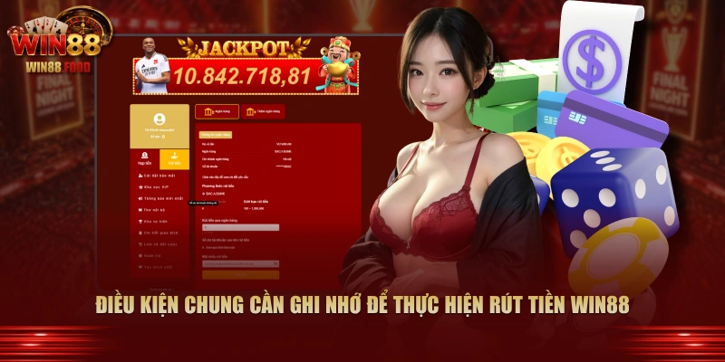Điều kiện chung cần ghi nhớ để thực hiện rút tiền WIN88
