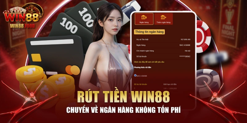 Rút Tiền WIN88 - Chuyển Về Ngân Hàng Không Tốn Phí