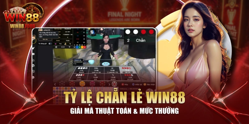 Tỷ Lệ Chẵn Lẻ WIN88 - Giải Mã Thuật Toán & Mức Thưởng